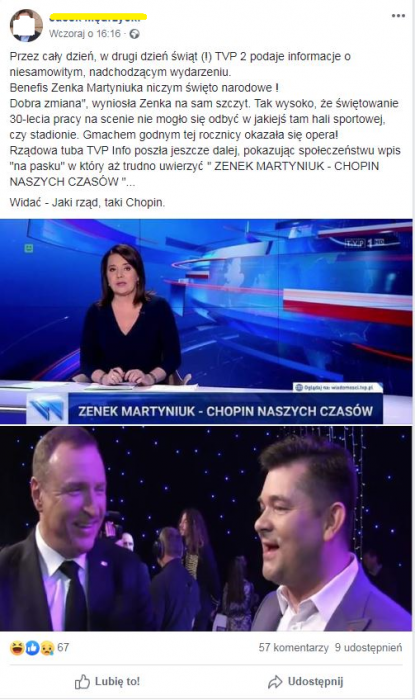 Nie, WiadomoÅ›ci TVP nie porÃ³wnaÅ‚y gwiazdy disco polo do